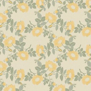 oilcloth-Captain-Cook-Wildflowers-Oyster-flower-Geel-Groen-Roos