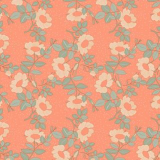 Full roll  Captain Cook Wildflowers Papaya