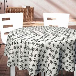Captain-Cookoilcloth-Black-white-PVC leaves