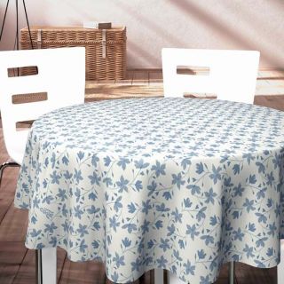 Captain-Cook-Blue-Leaf-easy-Washabel-PVC-Wit