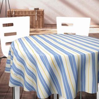 Captain-Cook-easy-Washable-white-yellow-blue-PVCoilcloth-striped
