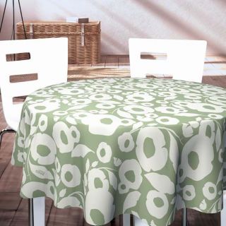Captain-Cook-PVC-easy-Wasible-Groen-White patternProtectMyTable