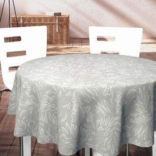 Captain-Cook-easy-Washable-White-Grijs-Leaf-PVCProtectMyTable