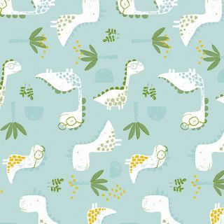 Captain-Cookoilcloth-160cm-animal-playing-dinocroc-electric blue