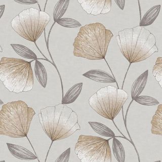 oilcloth-Mat-sample-beige-flower-shell