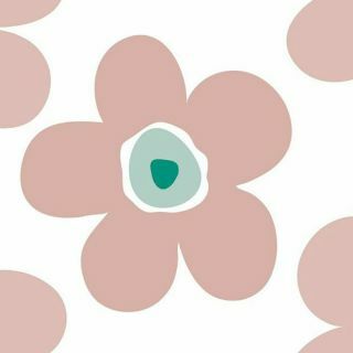 large flower-green-whiteLola oilcloth-Flurious-cheerful-summer