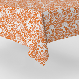 Orange-flowersoilcloth-summer