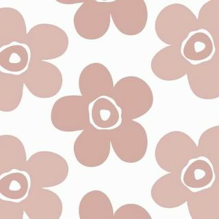 Oilcloth Lola Big Flower Rosewood, sample