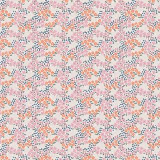 pink-lola-blue-oilcloth-Oranje flowers