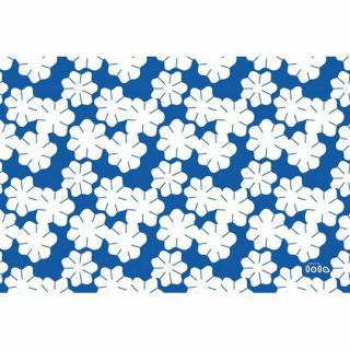 Placemat-Flowers-white-blue-oilcloth-Lola-Easy to wash