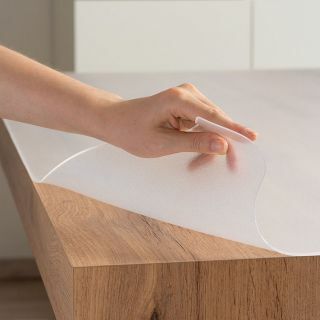 Matted-Fijngematted-Table Protector-Transparant-translucent--gorn-oilcloth
