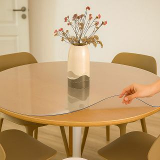 around-oilcloth-Transparant-2mm-wooden table