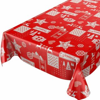 Christmasoilcloth-Rood-white-Christmas mass