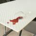 wine stain-white-moltonTable Protector-Bulgomme-Tafelmolton-Wijnkringen-Onderdafelklag-Dehumant