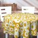 Captain-Cookoilcloth-Gold-white-pattern-easy-wash-PVC