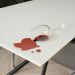 wine stain-fluid-white-light-moltonTable Protector-Bulgomme-Tafelmolton-Wijnkringen-Onderdafelklings-